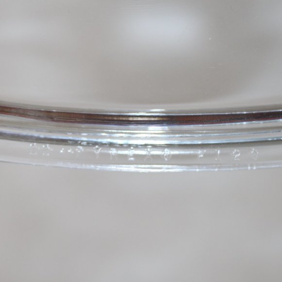 PYREX F-12-C CLEAR GLASS REPLACEMENT LID CORNING WARE 9.25" x 7" Inner Rim 1.5 q - Picture 10 of 11